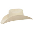 American Hat Makers Cattleman White Felt Cowboy Hat
with Cowboy Hat Band Side View