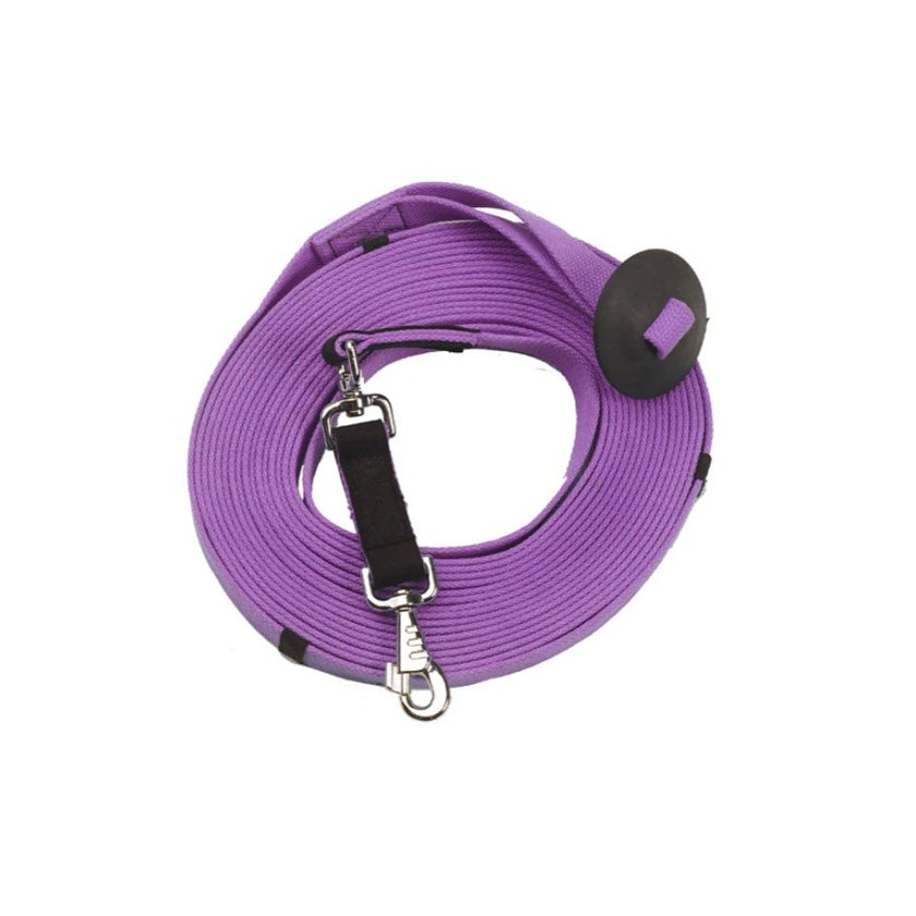 Centaur® 35 foot Poly-Cotton Web Lunge Line with Donut amethyst