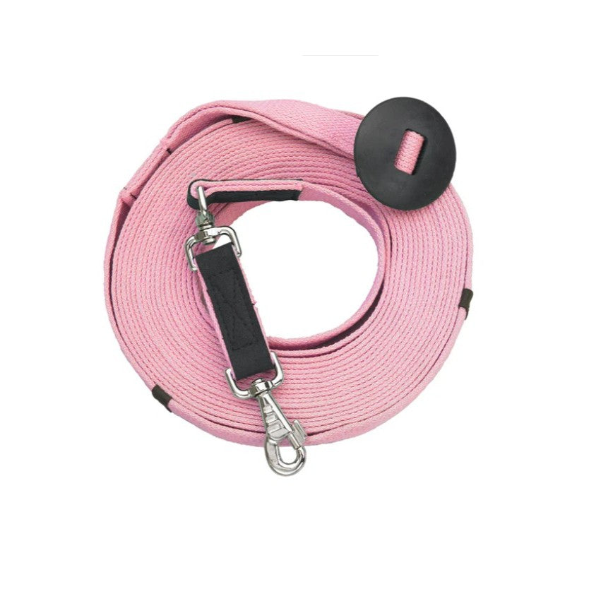 Centaur® 35 foot Poly-Cotton Web Lunge Line with Donut ice-lavender