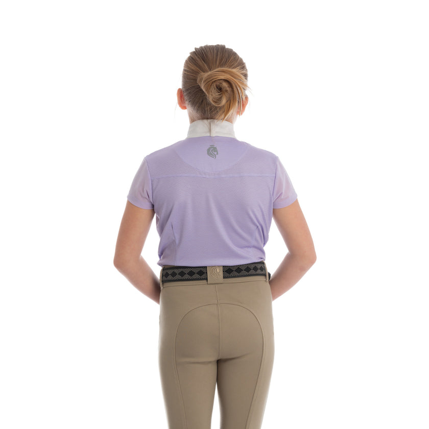 Equinavia Charlotte Kids Short Sleeved Show Shirt back view 