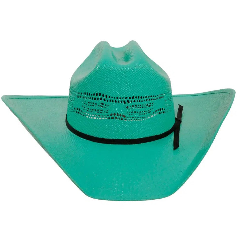 American Hat Makers - Chelsea - Straw Cowgirl Hat Turquoise