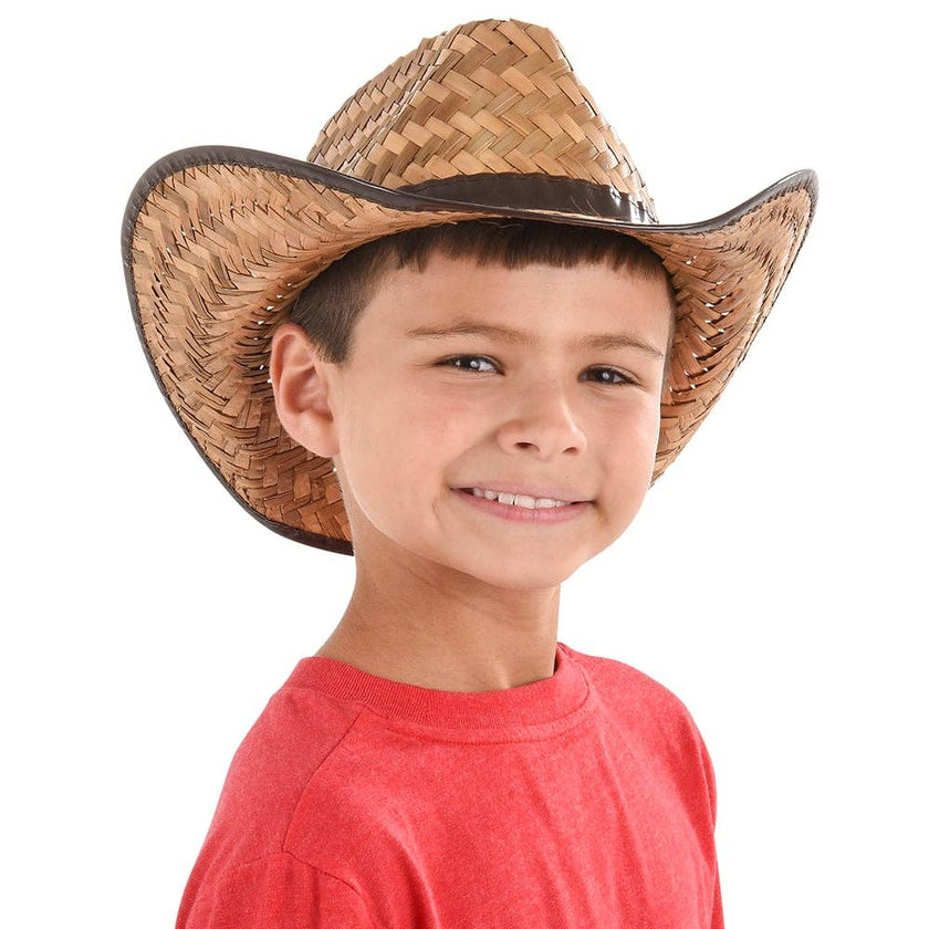 Children's Coco Rolled up Cowboy Hat on model child