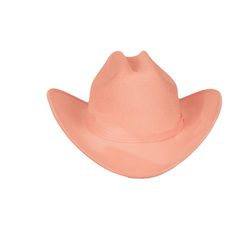 Children's Yellowstone Western hat baby pink front view