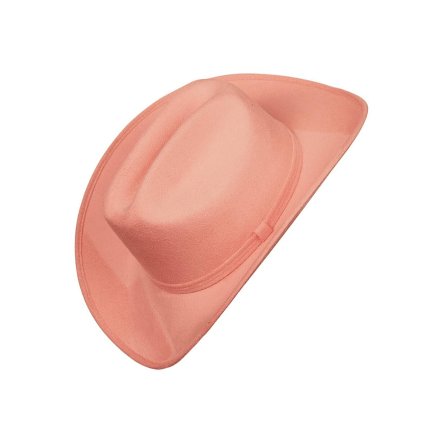 Children's Yellowstone Western hat pink  side angle view