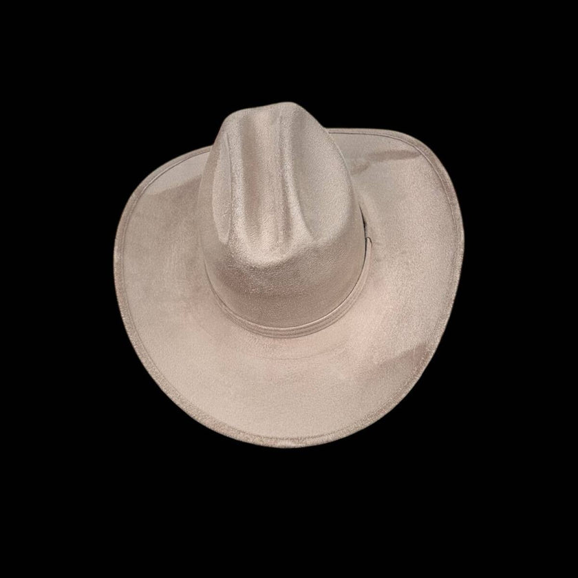Childrens Yellowstone Western hat Ivory top view