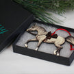 Classy Equine - Dapple Gray Arabian Show Horse Ornament in box