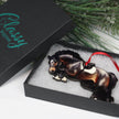Classy Equine - Equestrian Jumping Horse Ornament - Seal Bay Hunter Jumper gift box