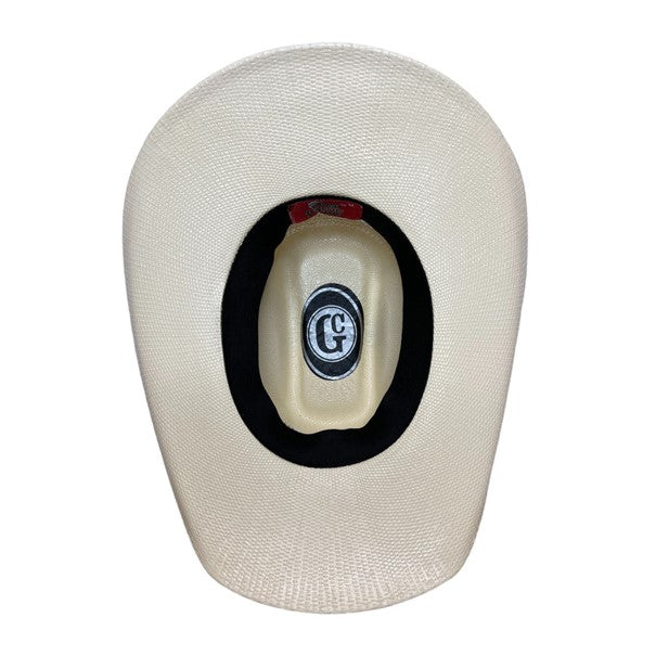 Cody - Straw Bangora (Bronco Series) Cowboy Hat Inside