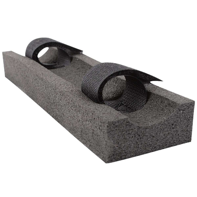 Curb Chain Channel shows velcro attachments