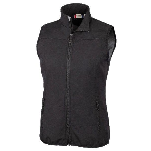 Cutter & Buck - Clique Trail Softshell Lady Vest Black Front 