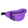 DALIX Fanny Pack with 3 Pockets - Traveling Concealment Pouch 10 Purple Front view