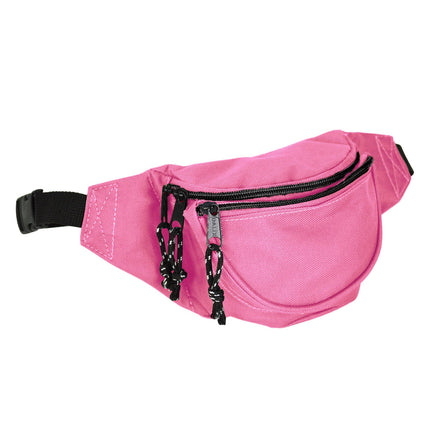 DALIX Fanny Pack with 3 Pockets - Traveling Concealment Pouch 5 Hot Pink