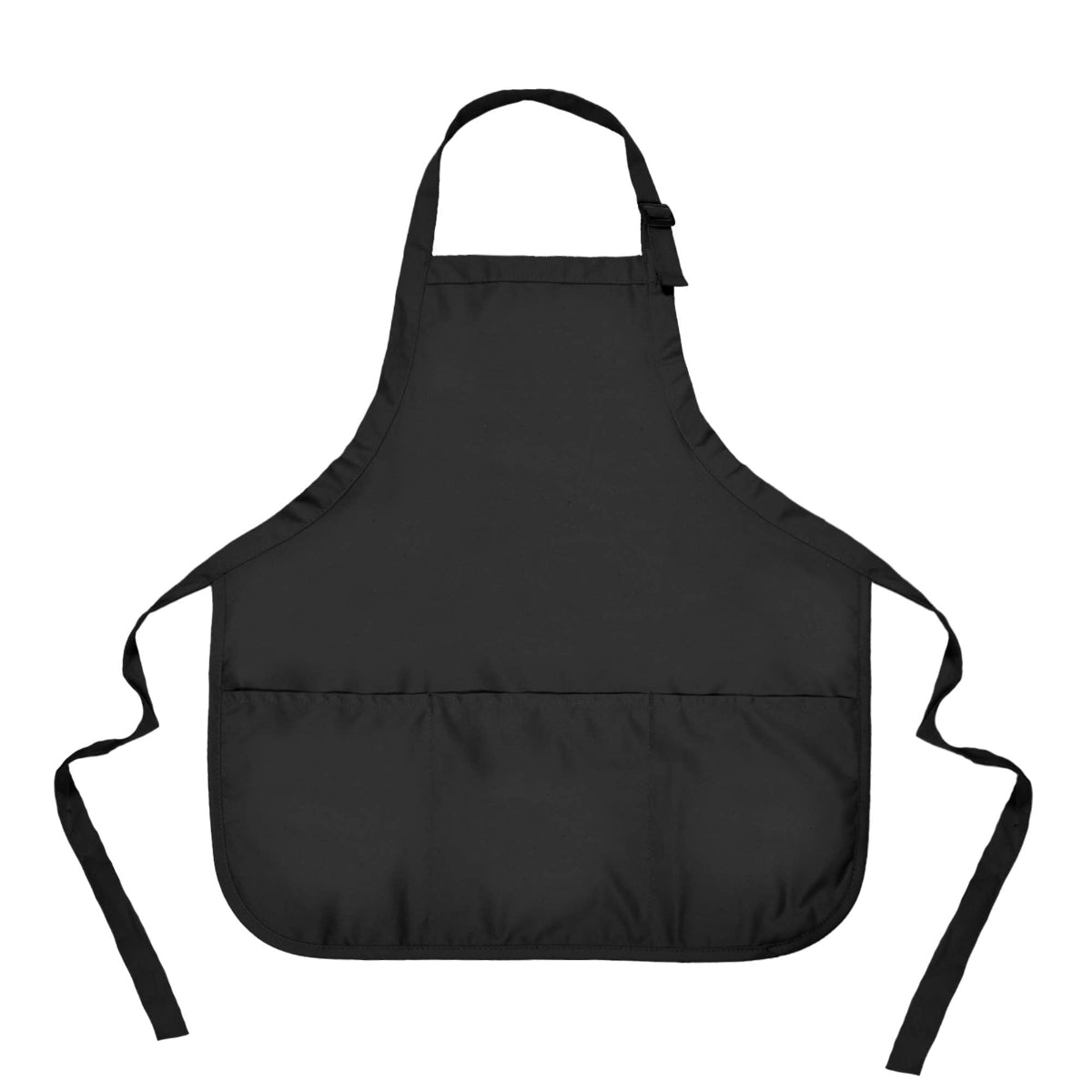 DALIX Poly Cotton Apron - 3 Pockets black