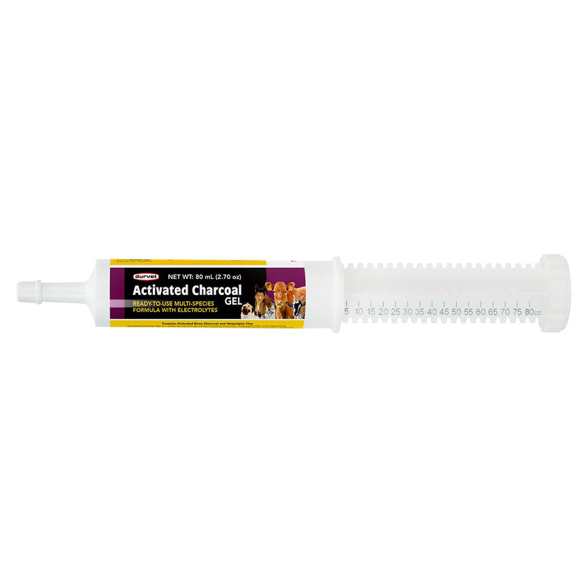 DURVET Activated Charcoal Gel 80ml syringe