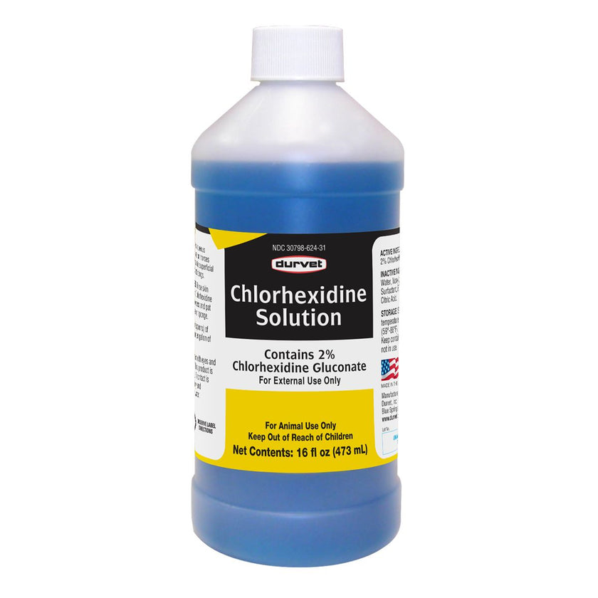 DURVET Chlorhexidine 2% Solution 16 fl oz Bottle