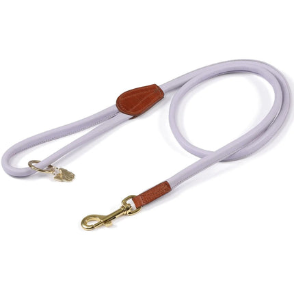 Shires Digby & Fox Rolled Leather Dog Lead Lilac