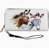 Donkey Duo Clutch Wallet