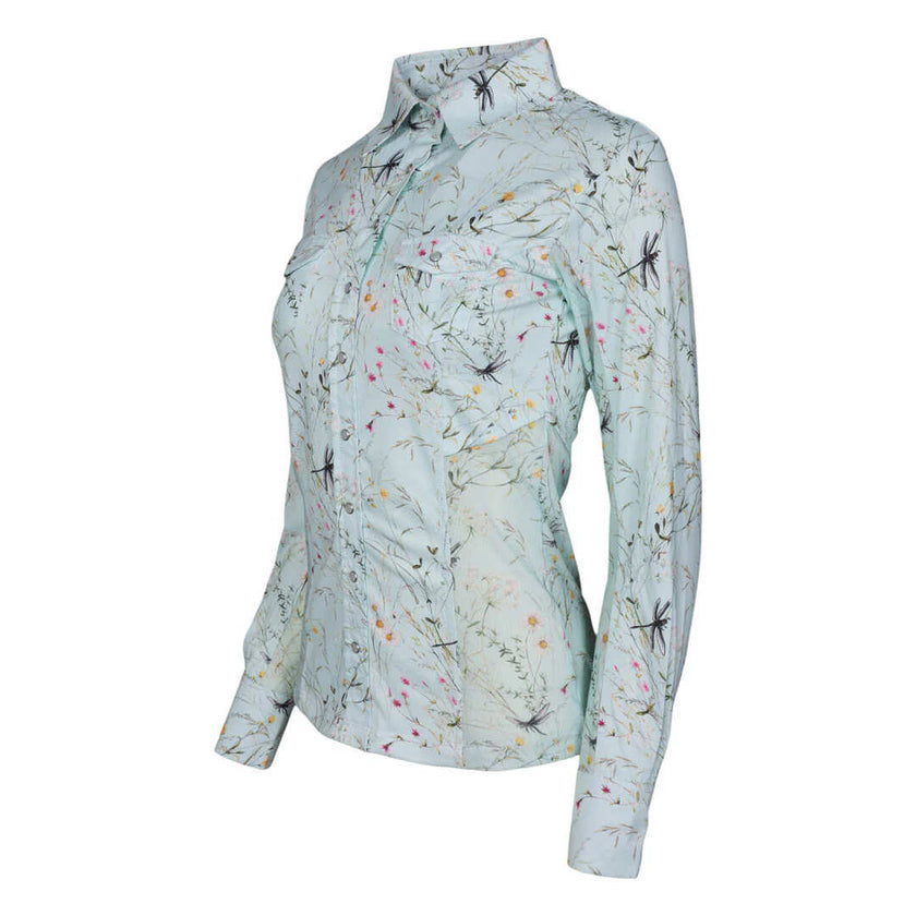 Dragonfly Meadow Western Riding Top view of left side angle