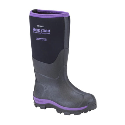 Dryshod Kid's Arctic Storm Boot Black and Purple