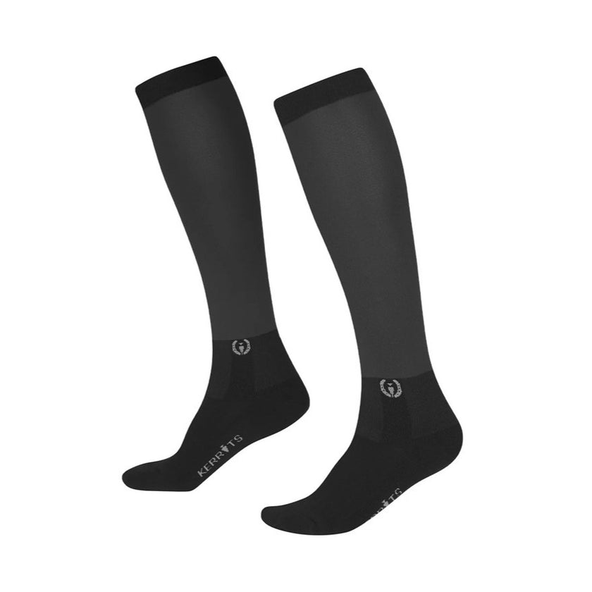 Kerrits Dual Zone Boot Socks Solid Obsidian color