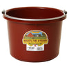 DuraFlex Plastic Bucket - 8 Quart Burgundy