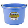 DuraFlex Plastic Bucket - 8 Quart Berry Blue