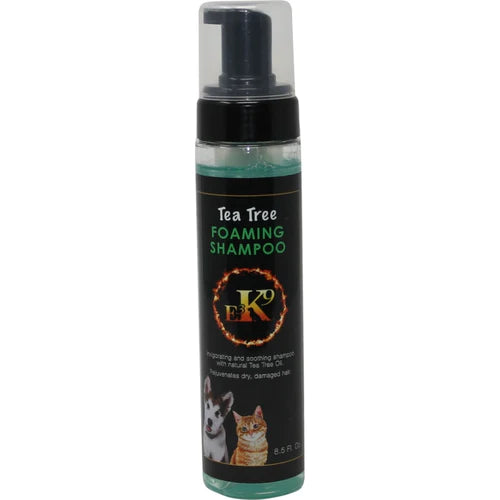 E3 K9 Tea Tree Foaming Shampoo 8.5 oz