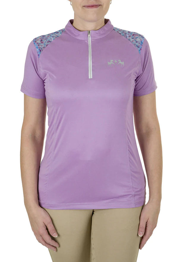 Equine Couture™ Women Daisy Printed Smyrna Sport Shirt