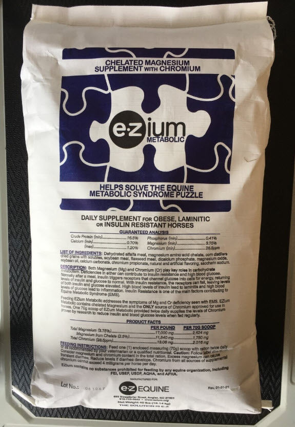EZium Metabolic Chelated Magnesium Supplements for Horses