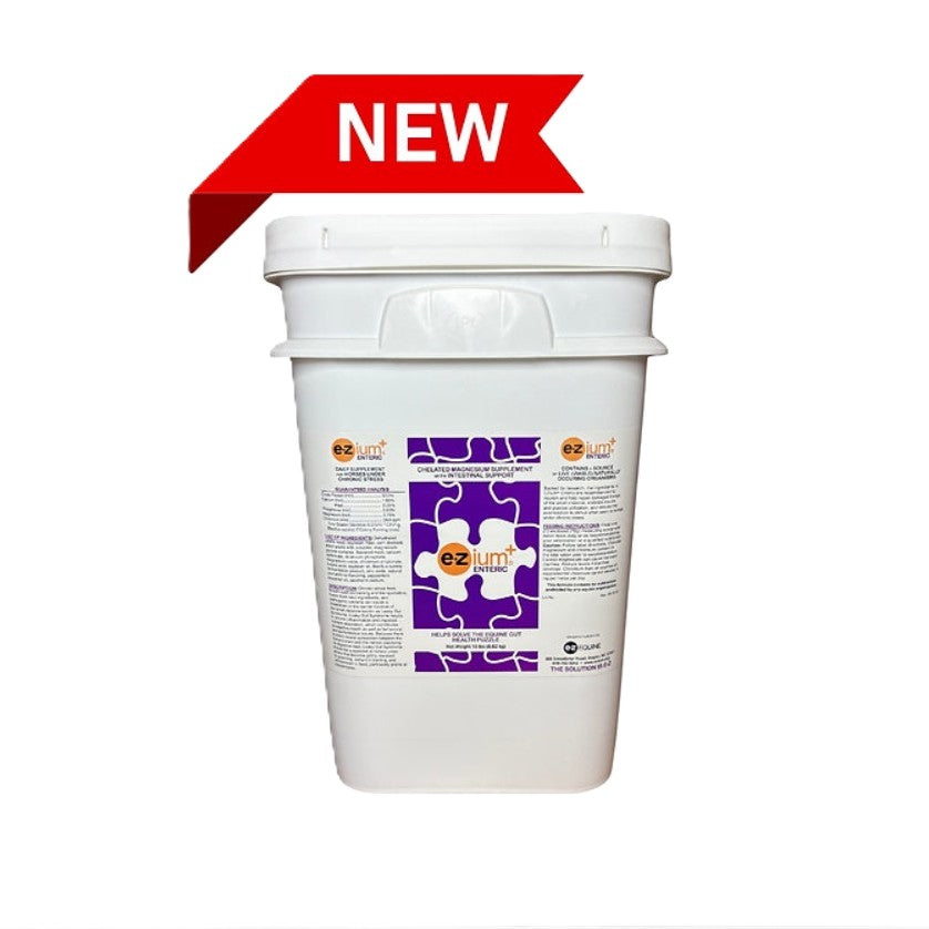 EZium+ Enteric Supplement 2 Month Reclosable Pail 19 pounds.