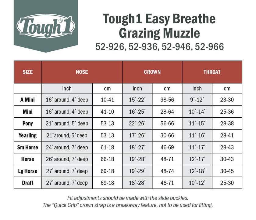 Tough1® Easy Breathe Grazing Muzzle