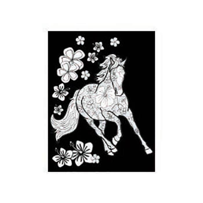 Eat Sleep Horses Coloring Book inside page example