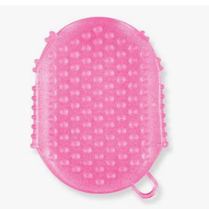 EcoPure Jelly Glitter Scrubber in bubble gum color