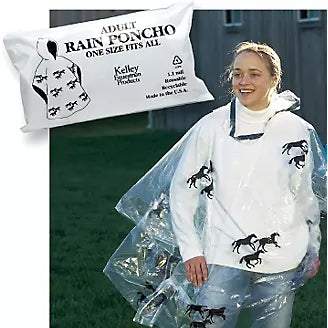 Economy Hooded Rain Poncho