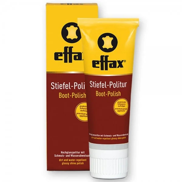 Effax® Leather Care Boot Polish - Black 75 ml, 3 fl oz.