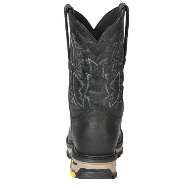 El General Western Wear - BOTA TRABAJO 44 Black Heel detail