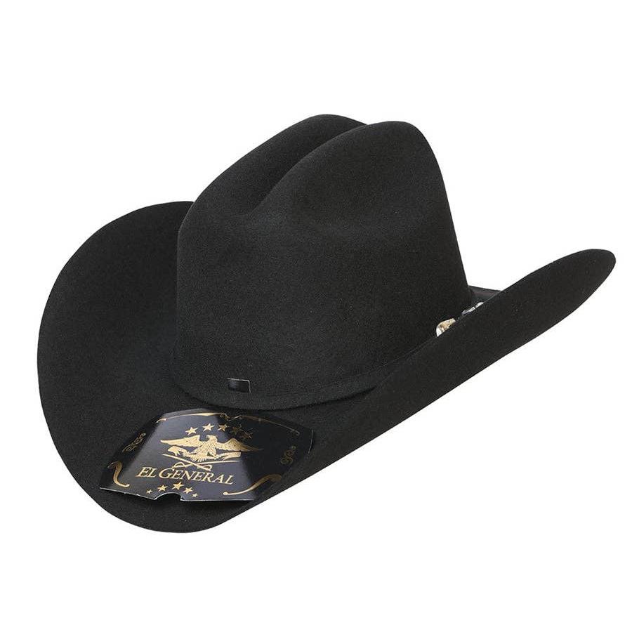 El General Western Wear - Felt Western Hat 50x Black 1