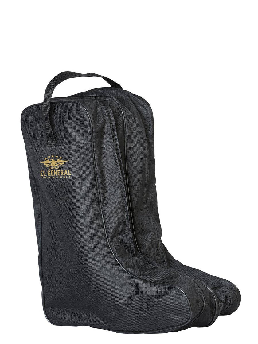 El General Western Wear - Portable Boot Storage Bag with zippers closed