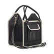 Equinavia Darby Small Collapsible Grooming Tote Black and Silver right angle view