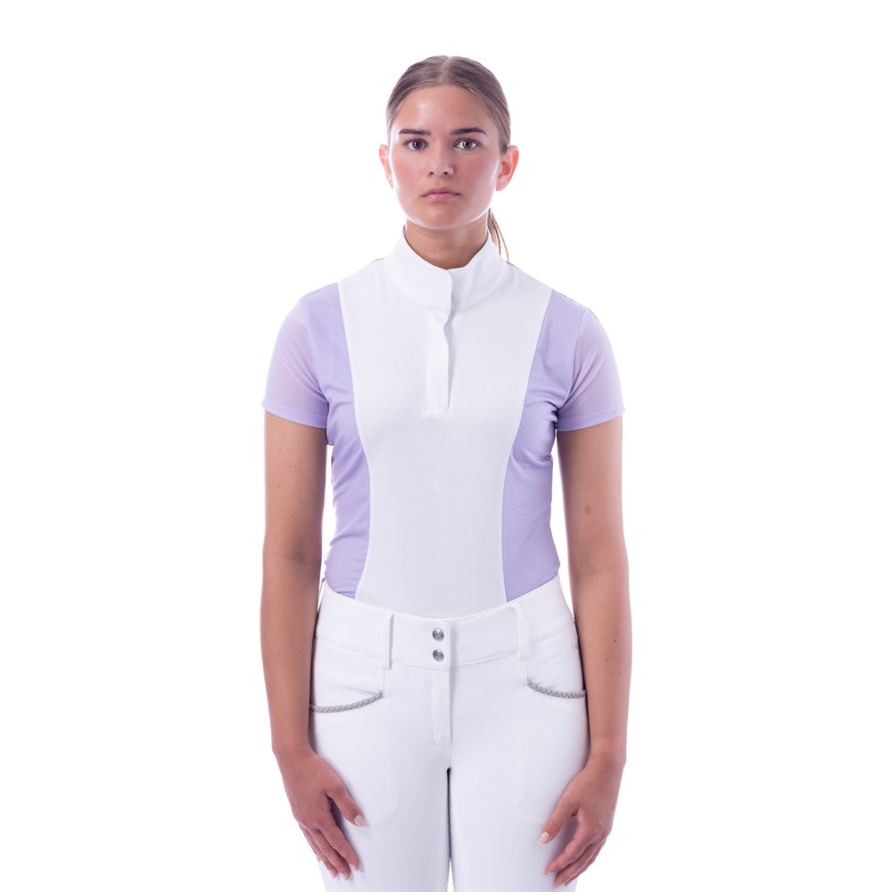 Equinavia Martha Women's Short Sleeved Show Shirt Lavender front