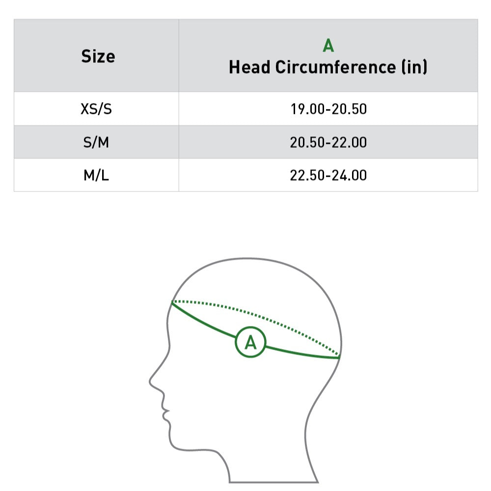 Equinavia Skylar Riding Helmet - Black size chart