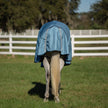 Equinavia Thunder 360 Detachable Neck Heavy Weight Turnout Blanket 300g - Bluestone Blue - Back detail