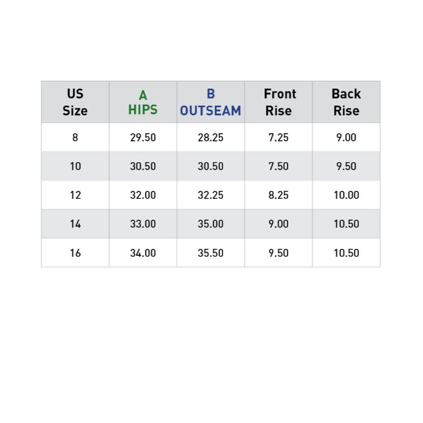 Equinavia Tuva Kid's Show Knee Patch Breeches size Chart