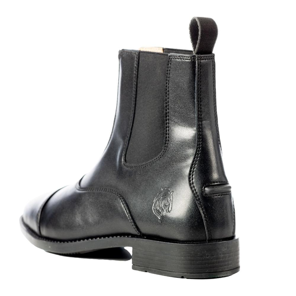 Equinavia Tyra Womens Synthetic Zip Paddock Boots - Black heel detail