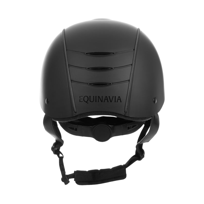Equinavia Gardian Riding Helmet - Black view  from behind