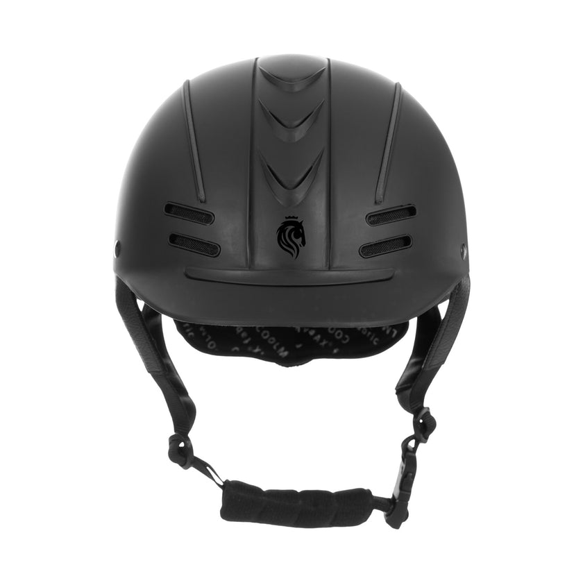 Equinavia Gardian Riding Helmet - Black Front