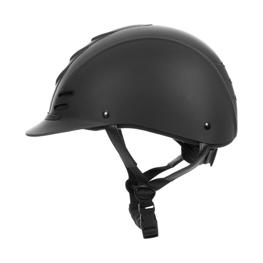 Equinavia Gardian Riding Helmet - Black Left side