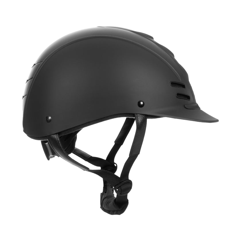 Equinavia Gardian Riding Helmet - Black side view