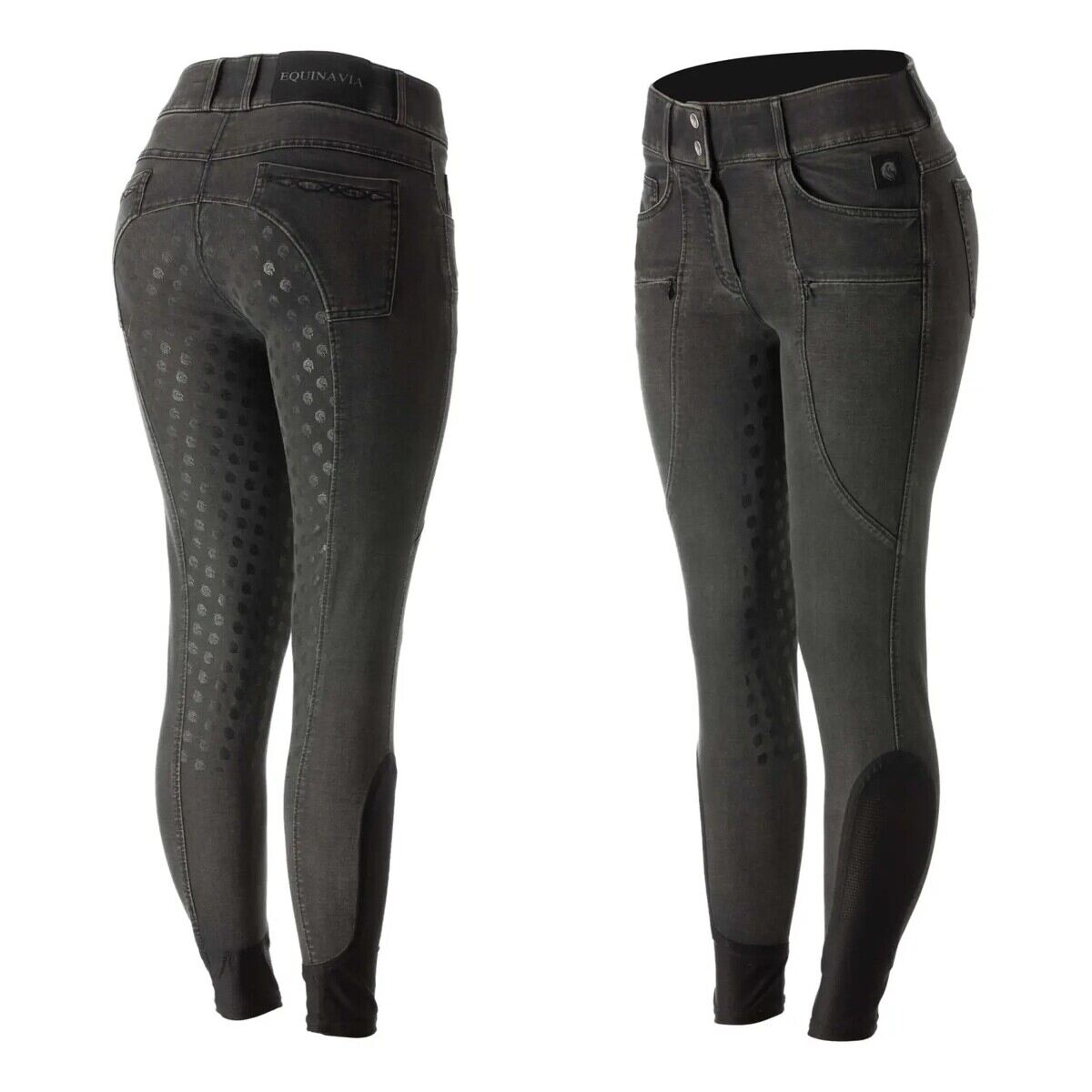 Equinavia Helena Womens Denim Full Seat Breeches black