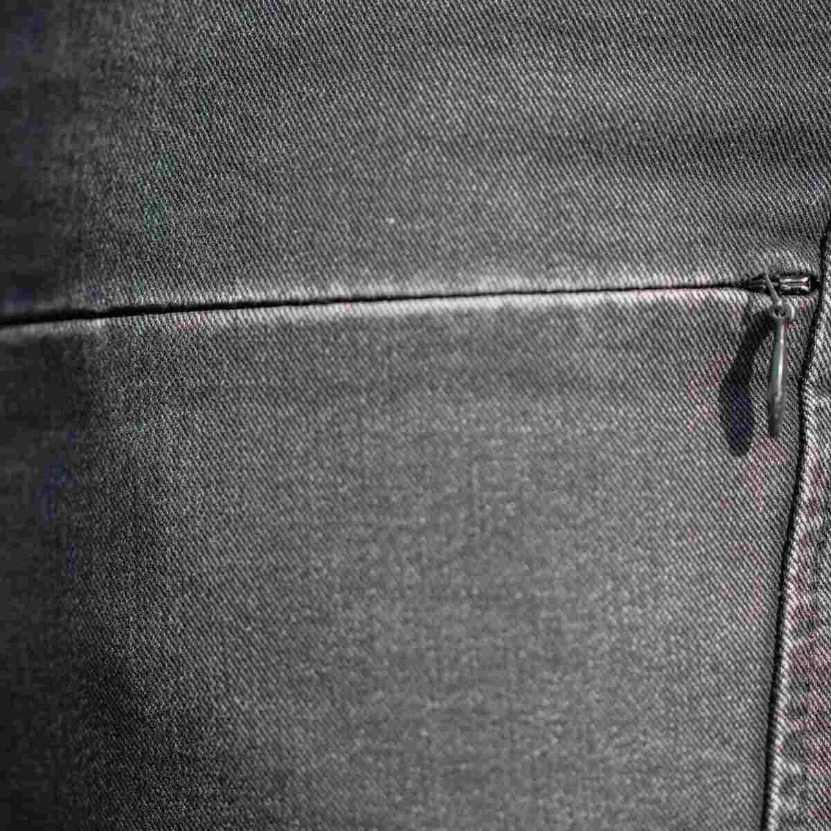 Equinavia Helena Womens Denim Full Seat Breeches zip pocket detail